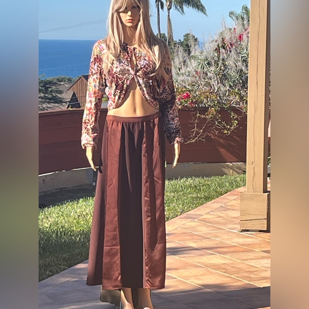 Peace Love World maxi skirt